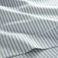Hemstitch detail on Windsor Stripe Flat Sheet, Stripe Wedgewood