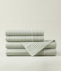 Windsor Stripe Sheet Set stack, Stripe Moss