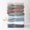 Plush Bath Towel Stack Messy Multi Colors