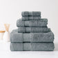 Plush Bath Towel Stack Steel