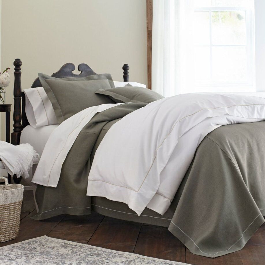 Legacy Jacquard Sheets, Shams, Quilts and Duvets - Silver Sage