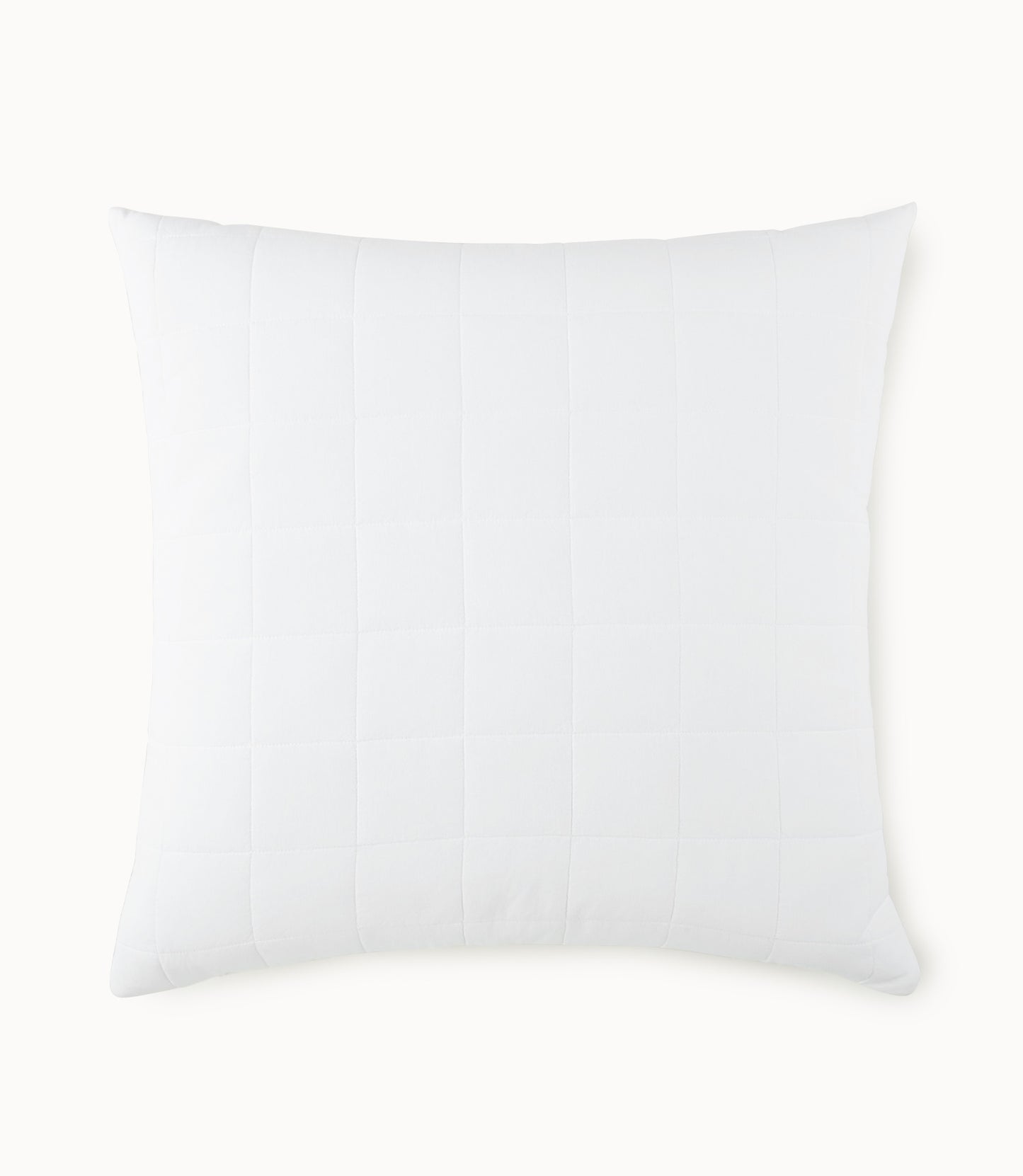 4 Square Quilted Euro Sham White