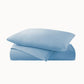 40 Winks Washed Percale Duvet Cover Blue