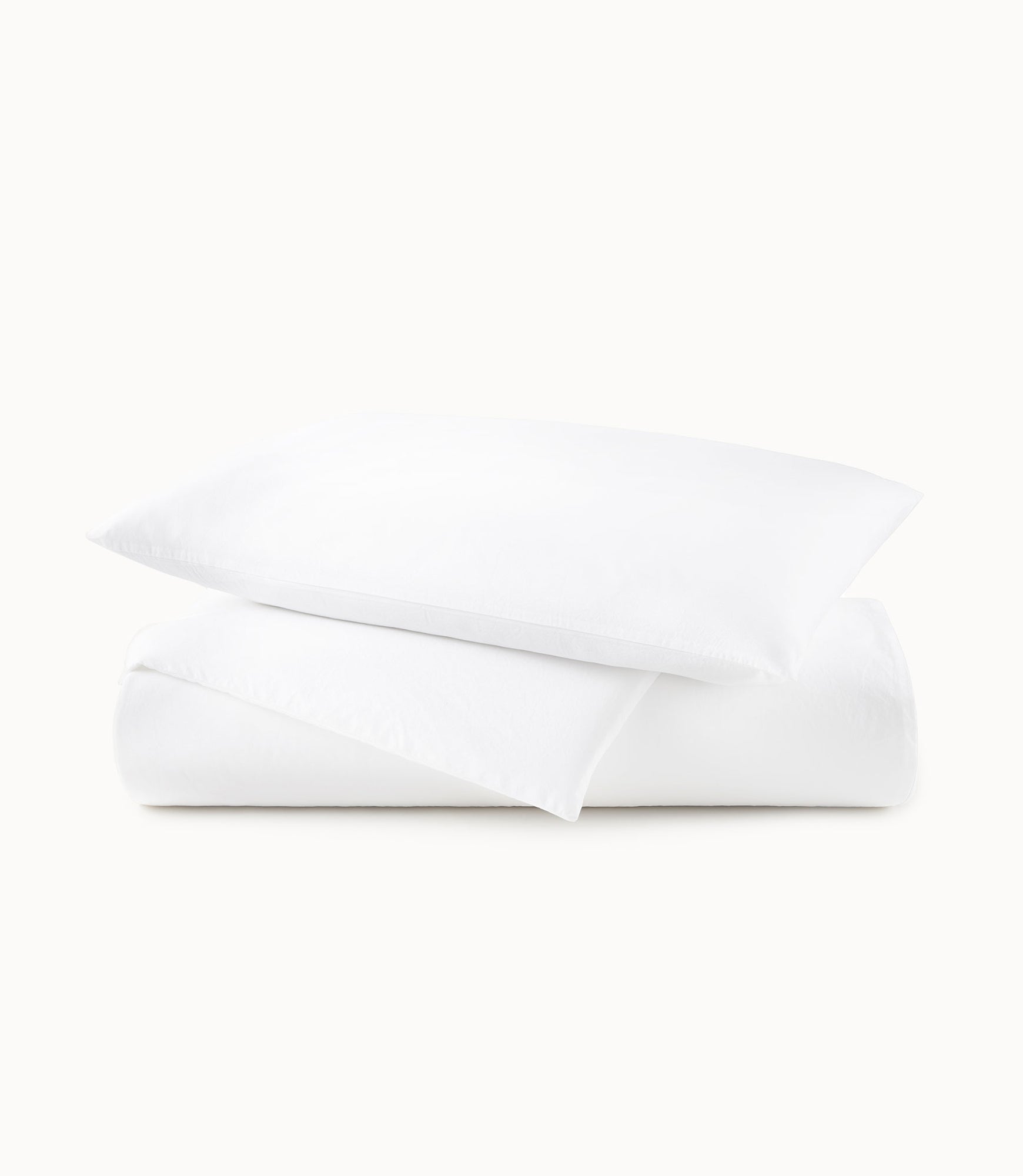 40 Winks Washed Percale Duvet Cover White