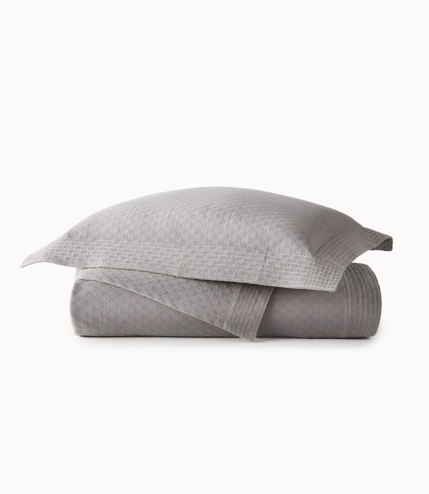 Alyssa Matelassé Coverlet Light Gray