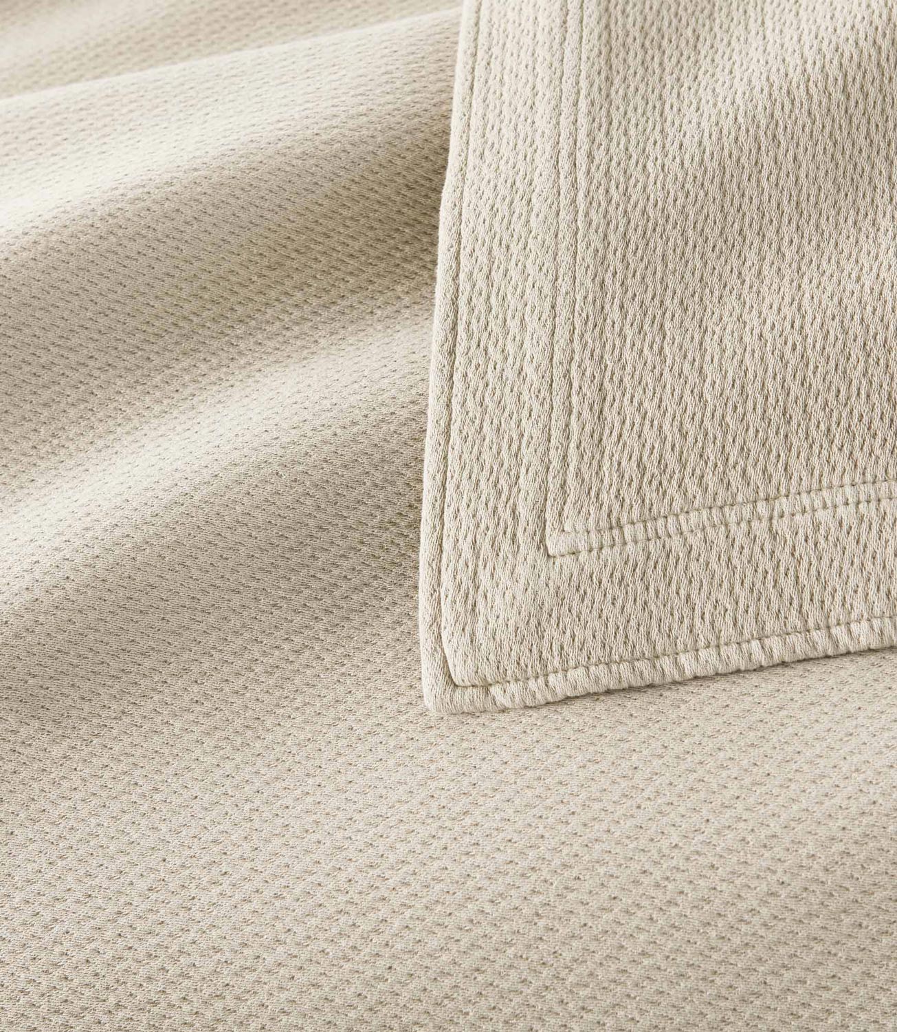 Angie Stonewashed Matelasse Sham corner detail Dune