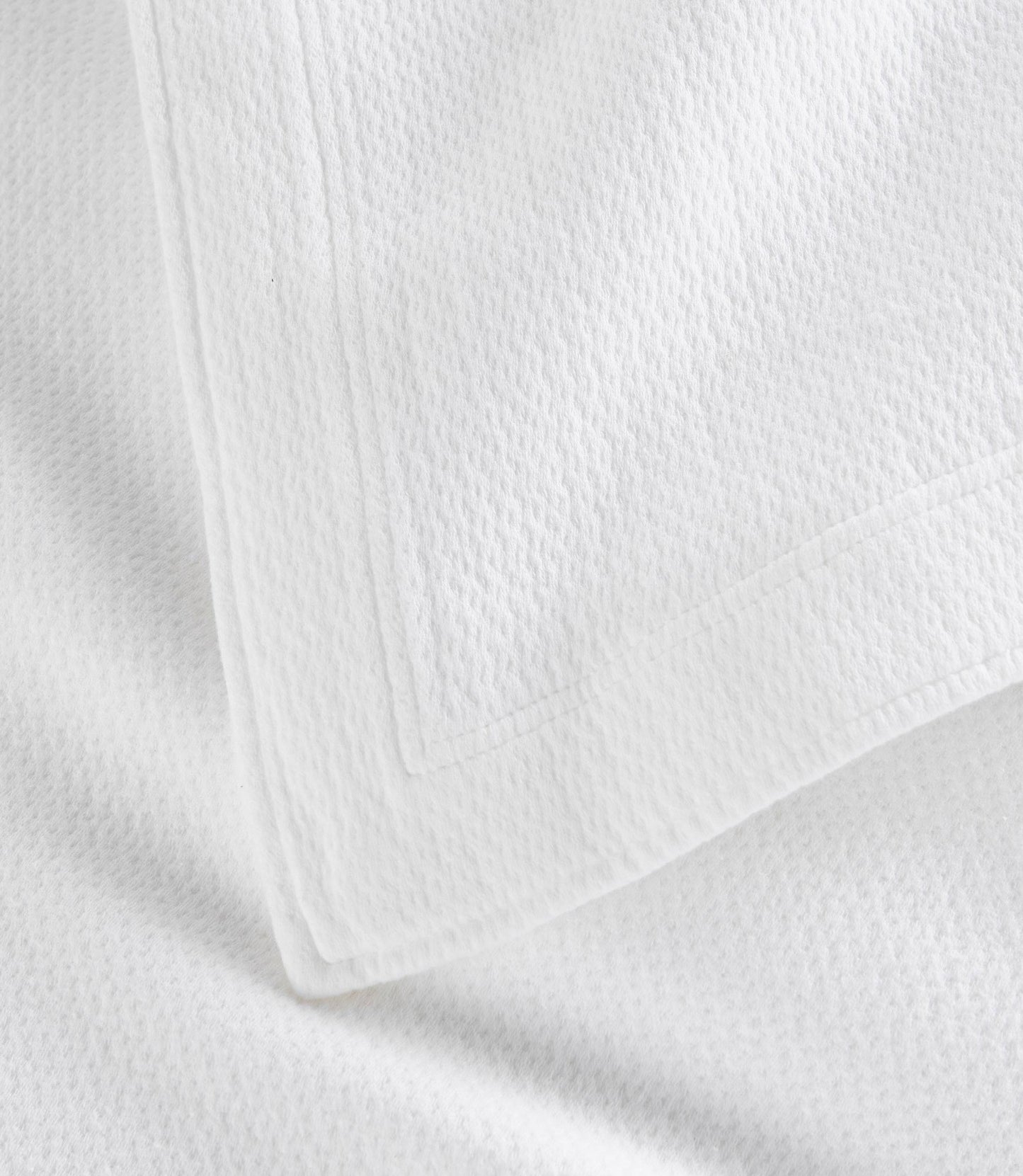 Angie Stonewashed Matelasse sham corner detail White