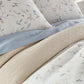 Avery Percale Sham Detail Side Angle Linen