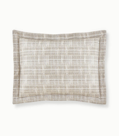 Biagio Jacquard Decorative Pillow Grand Euro Sham Linen