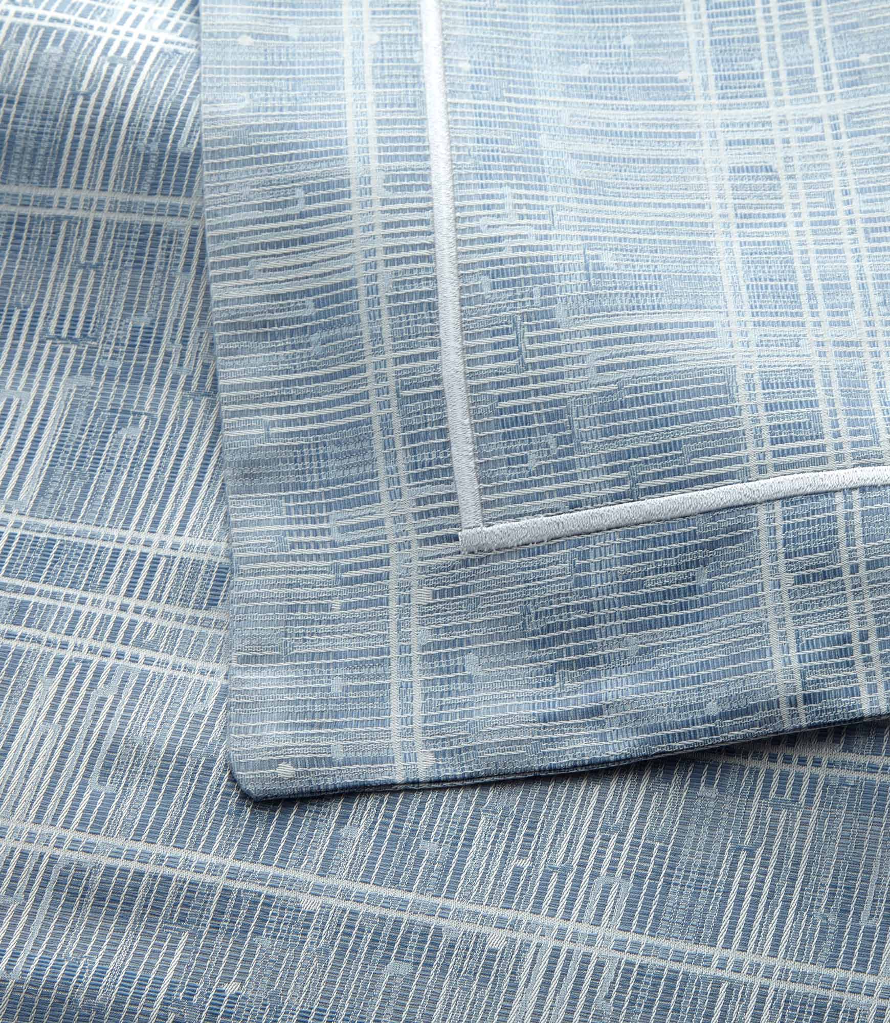Biagio Duvet Cover Detail, Azure