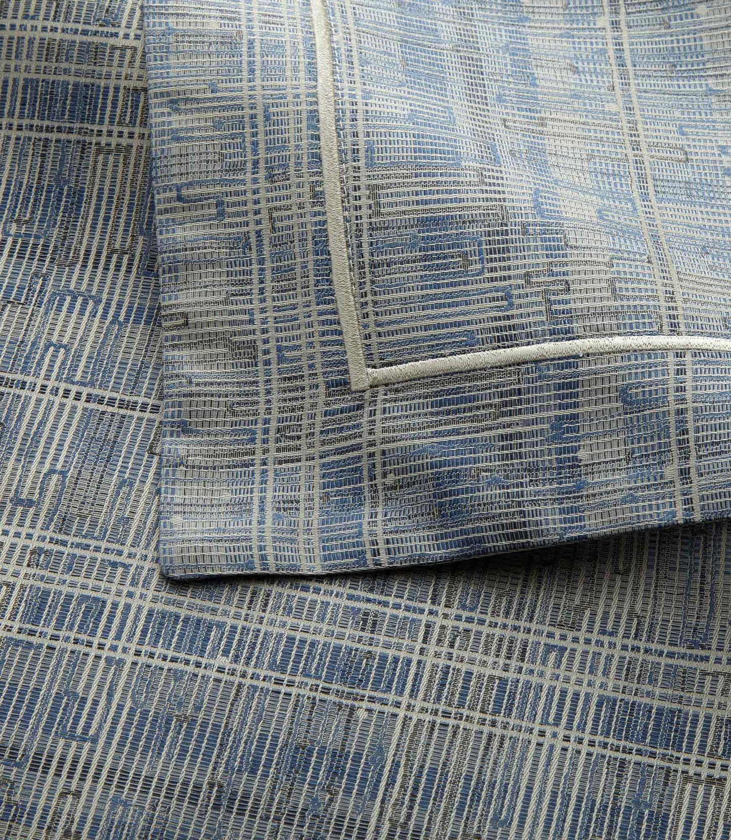 Biagio Duvet Cover Detail, Blue