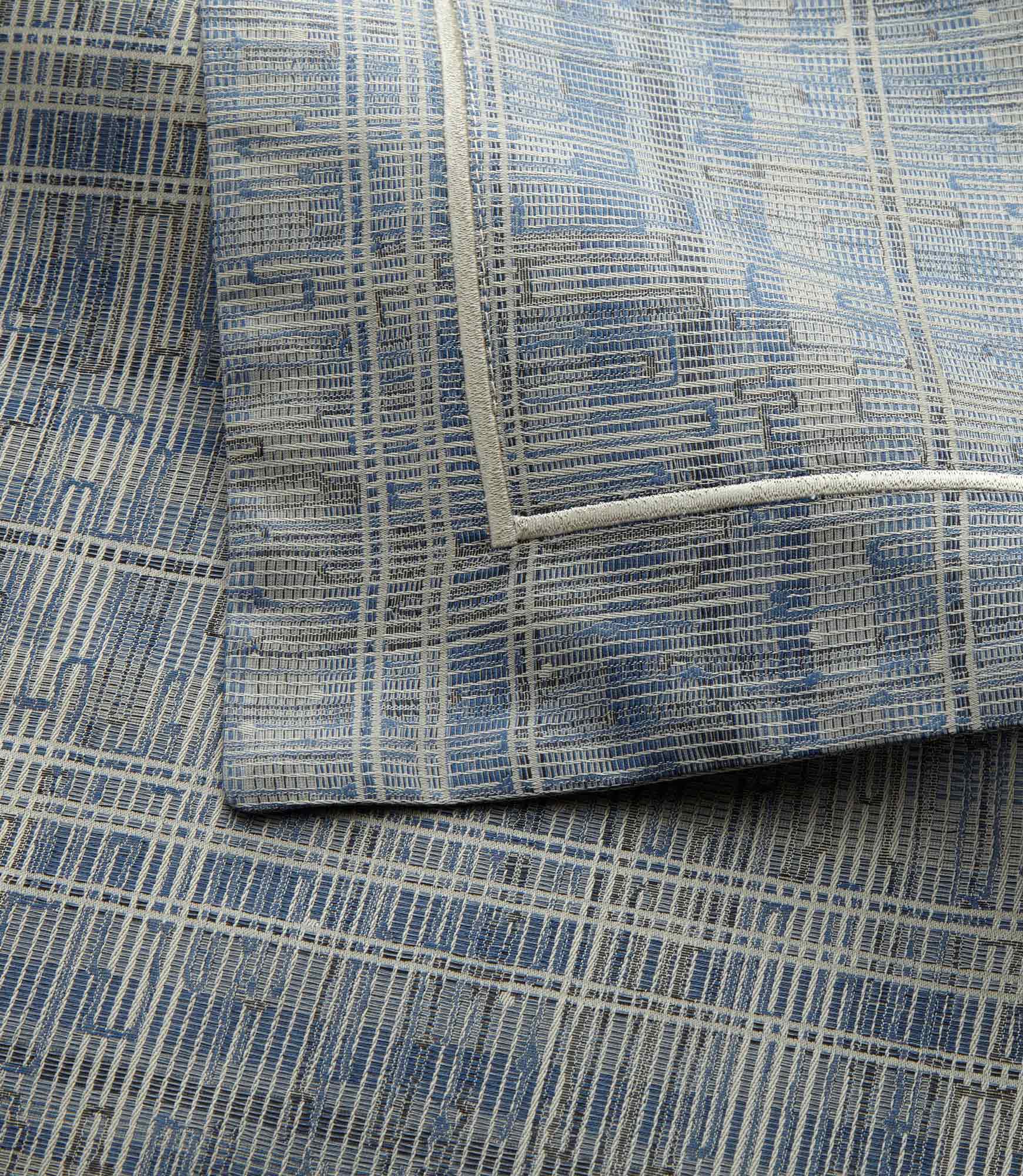 Biagio Blue Duvet Cover Detail