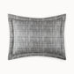 Biagio Jacquard Decorative Pillow Grand Euro Sham Charcoal