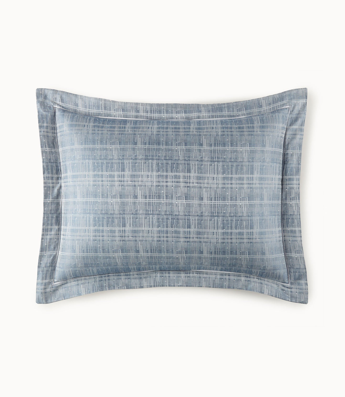 Biagio Jacquard Decorative Pillow Grand Euro Sham Azure