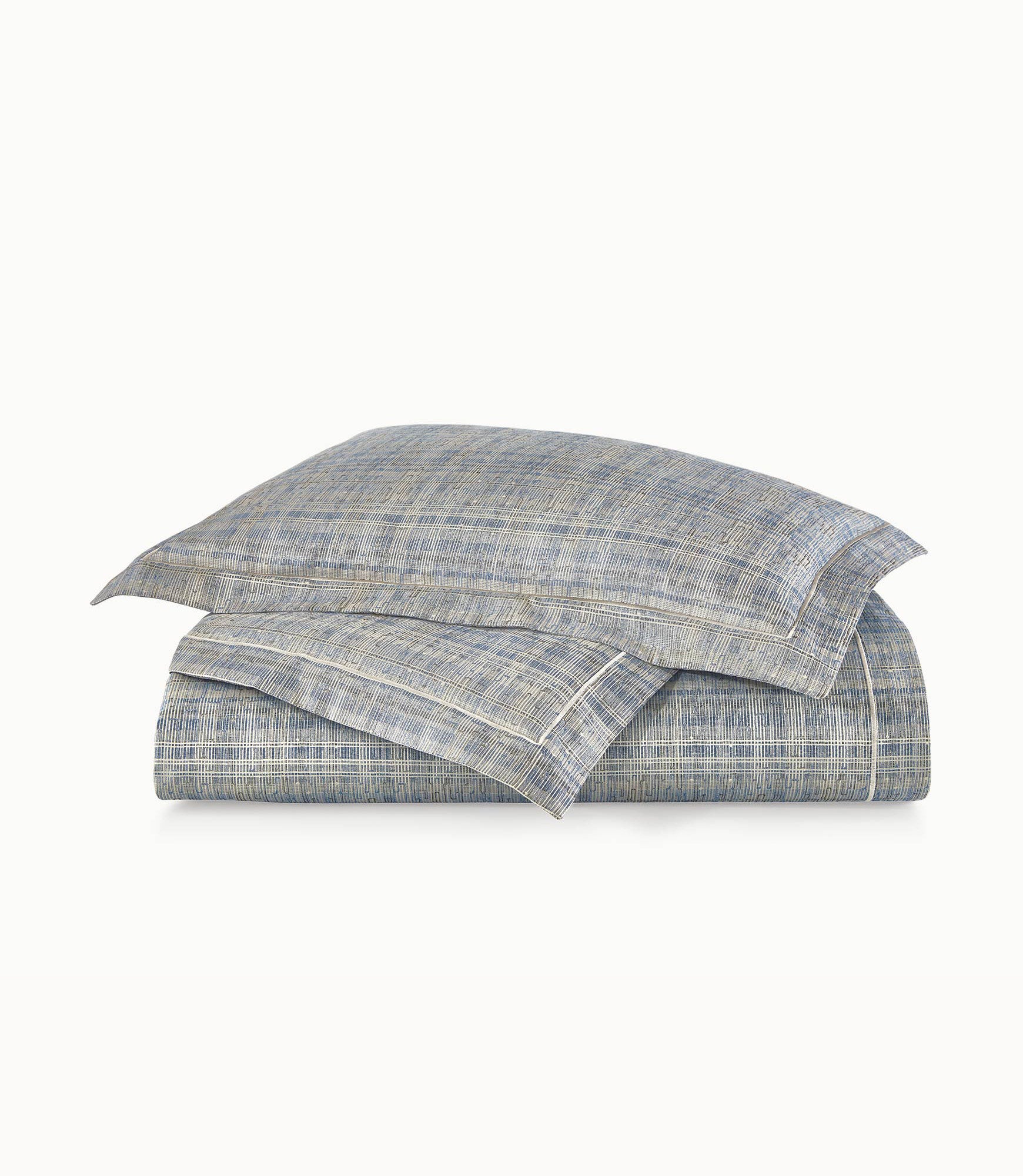 Biagio Jacquard Duvet Cover, Blue