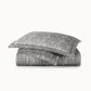 Biagio Jacquard Duvet Cover Charcoal