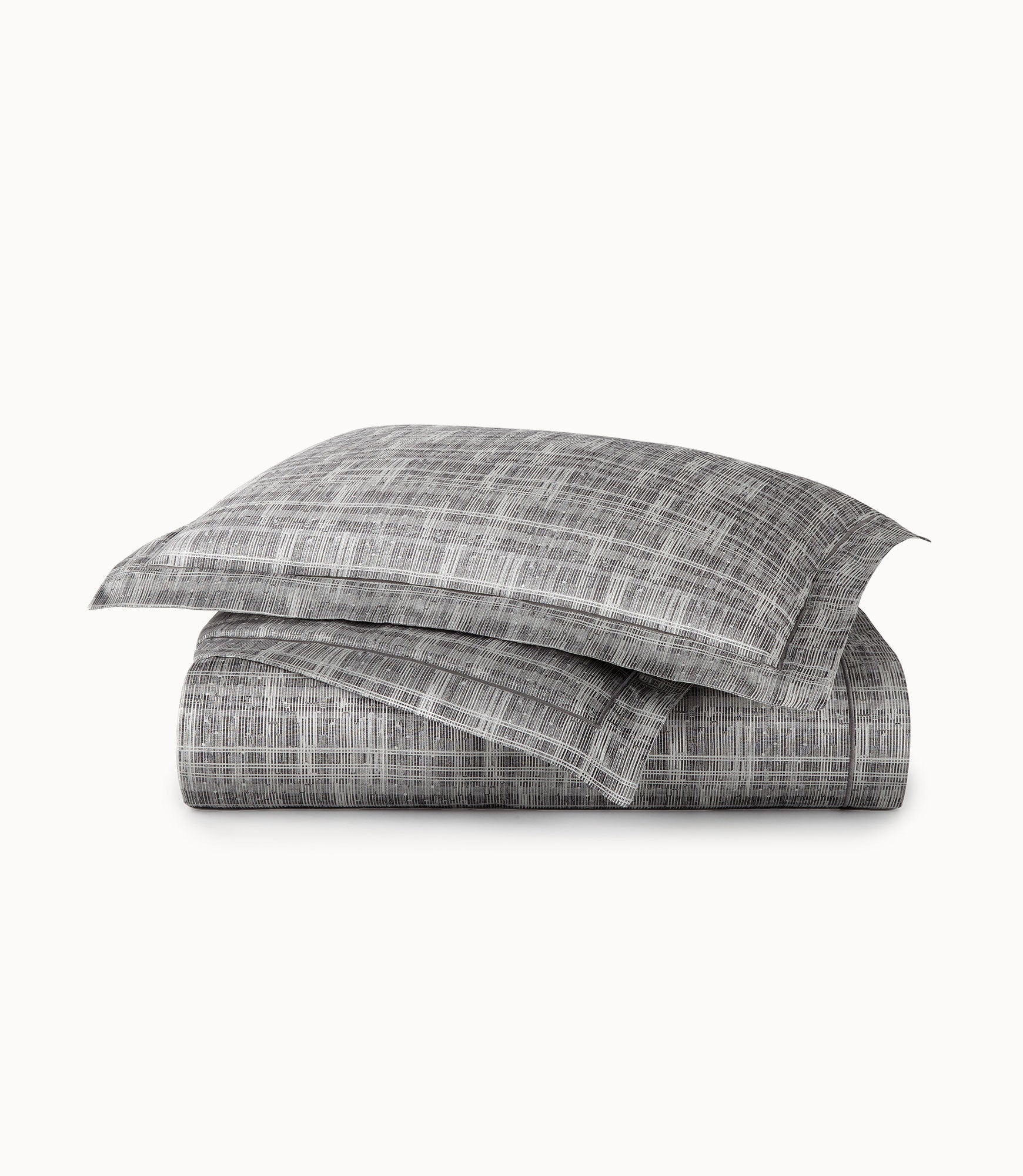 Biagio Jacquard Duvet Cover Charcoal