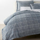 Biagio Duvet Cover on a Bed, Azure