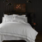 Boutique Percale Duvet Cover in Black in a Bedroom