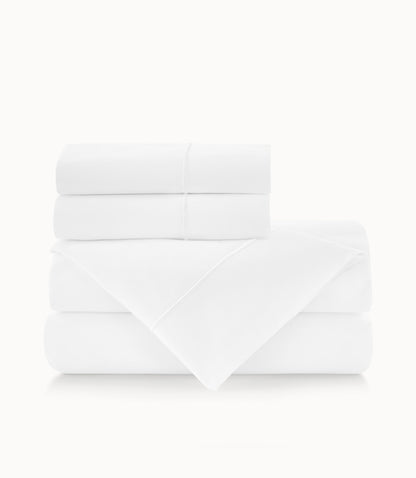 Boutique Percale Sheet Set White
