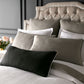 Mandalay Decorative Pillows On Bed Pearl Gray Colors