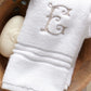 Chelsea  Plush White Towel with Monogram
