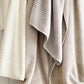 Chelsea Plush Bath Towel Neutral Colors Hanging