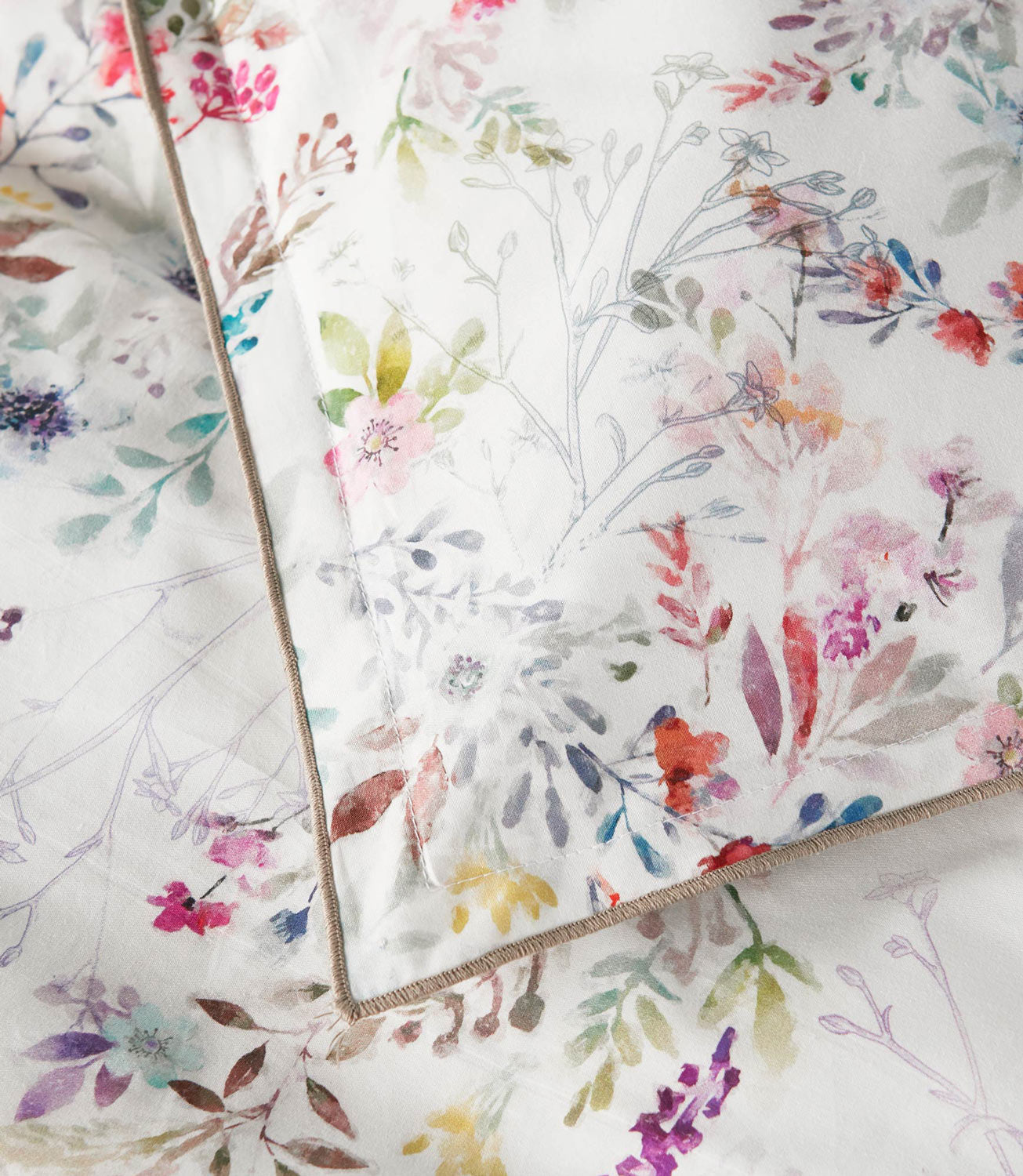 Chloe Duvet Floral corner detail