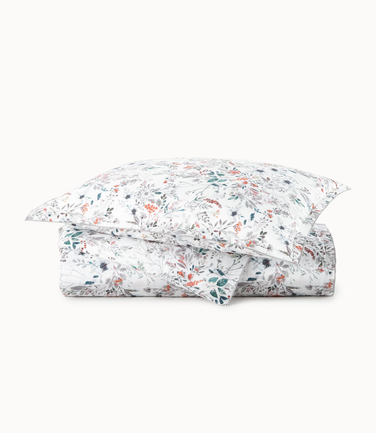 Chloe Percale Duvet Cover Fog