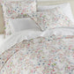 Chloe Floral Percale shams on bed