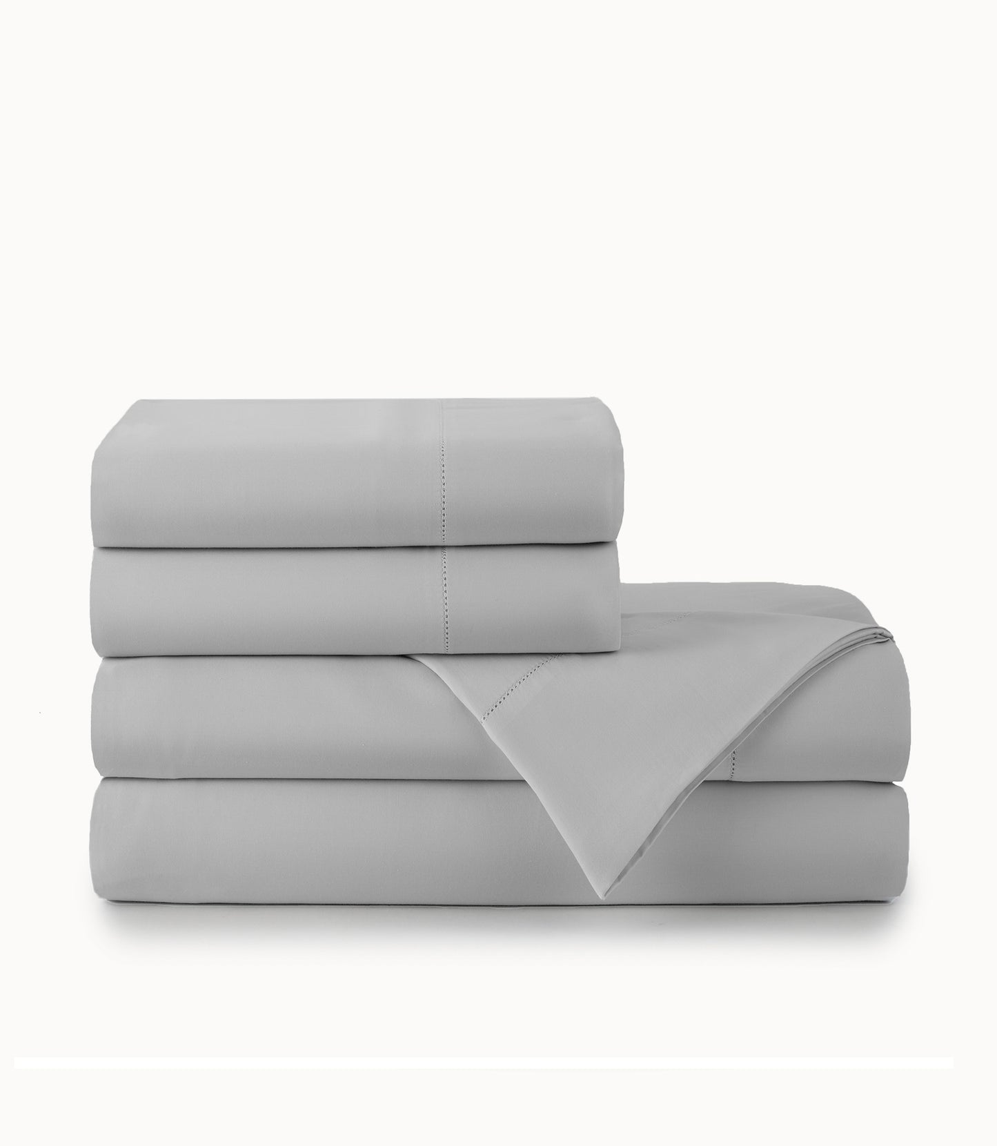 Clara Sateen Sheet Set Light Gray