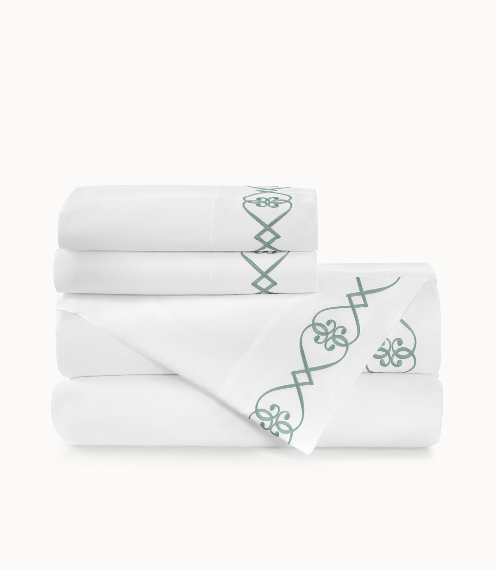 Concerto Sateen Sheet Set Sea Glass