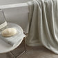 Coronado Luxe Bath Towel Sage Draped Over Bathtub
