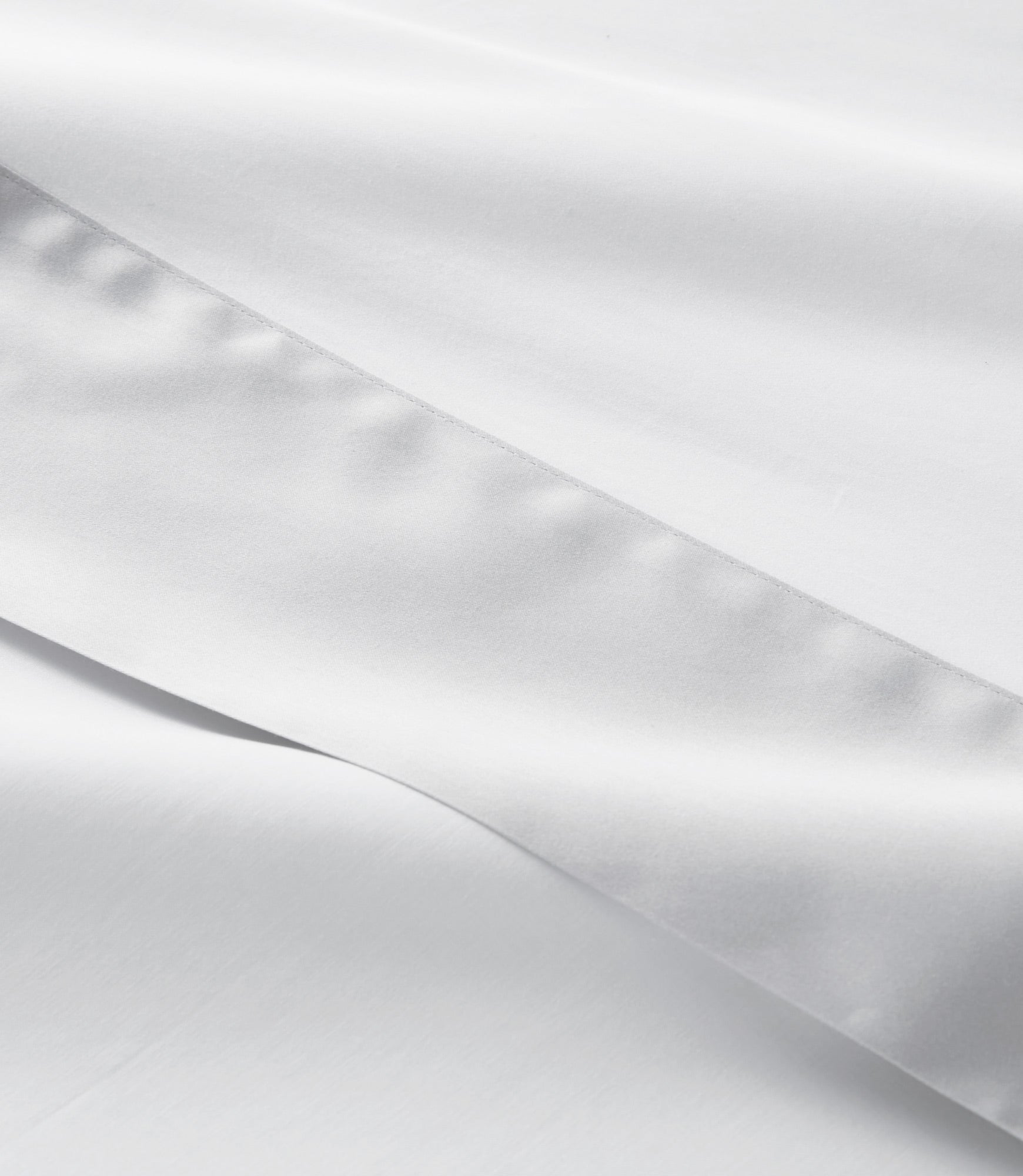 Modern Cuff Sateen Sheet Set Fog Detail