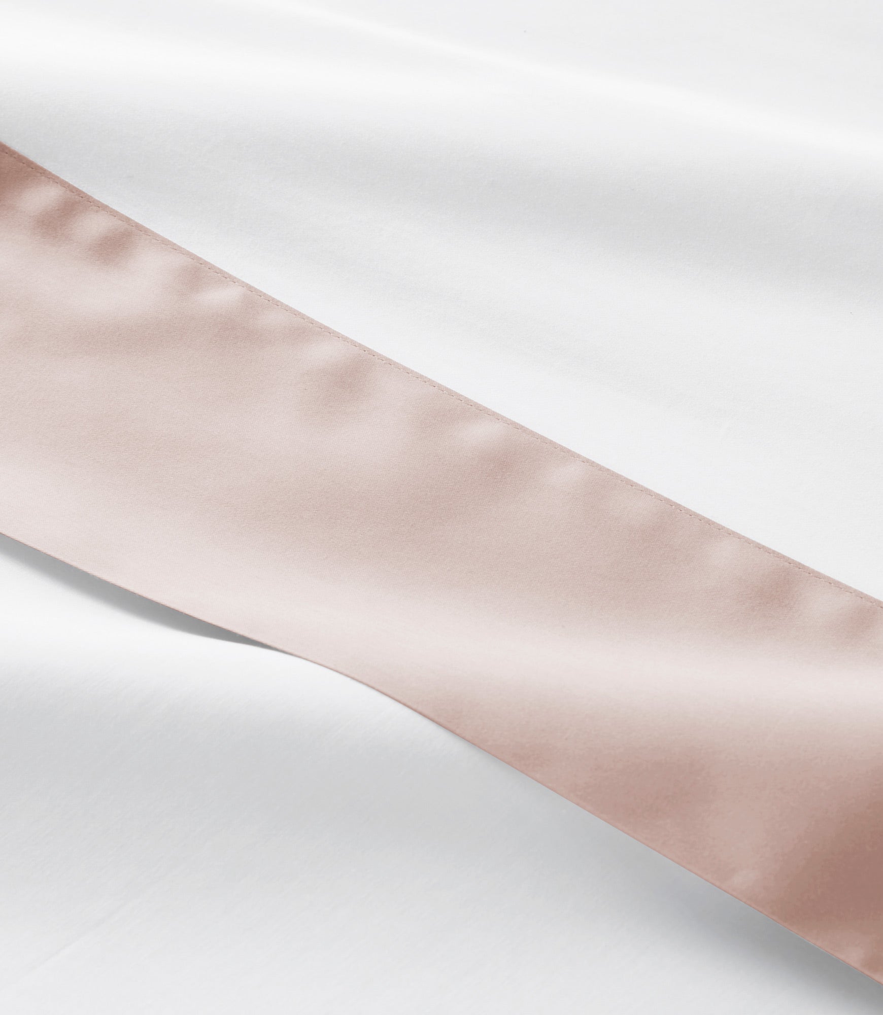 Modern Cuff Sateen Sheet Set Nude Detail