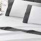 Modern Cuff Sateen Sheet Set Iron on Bed