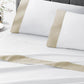 Modern Cuff Sateen Sheet Set Taupe on Bed