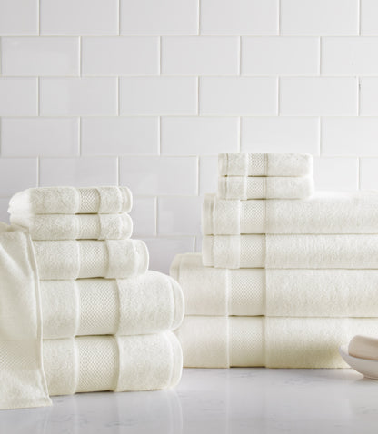 Diamond Towel 12 Piece Bundle Ivory