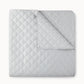 Diamond Quilted Sateen Coverlet Fog