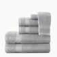 Diamond Towel Set Stacked Pewter