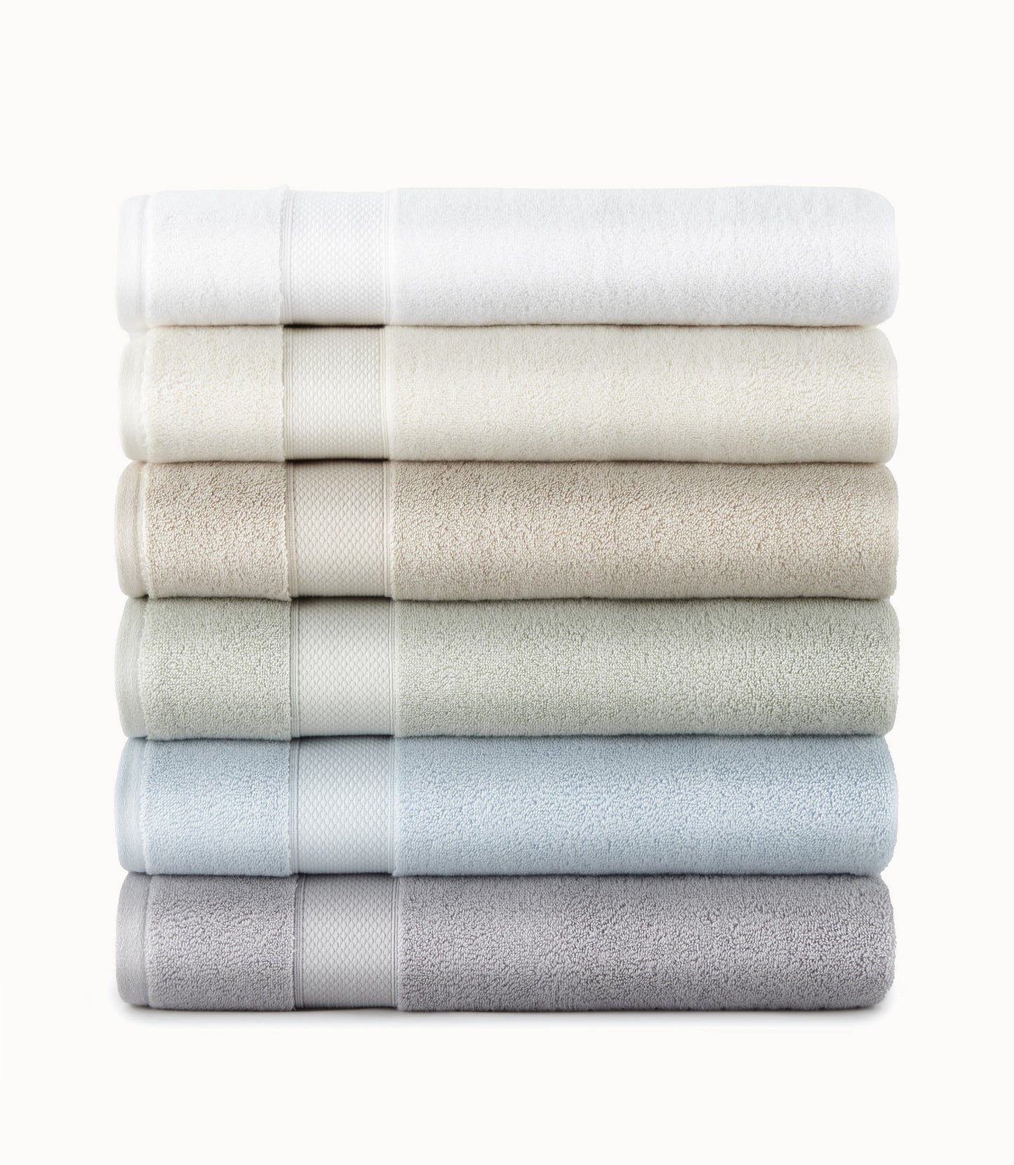 Diamond Bath Towels Stacked