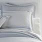 Duo Duvet and Shams Blue on Bed 