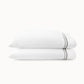 Duo Striped Sateen Pillowcases Pewter