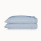 Emma Printed Sateen Pillowcases Blue