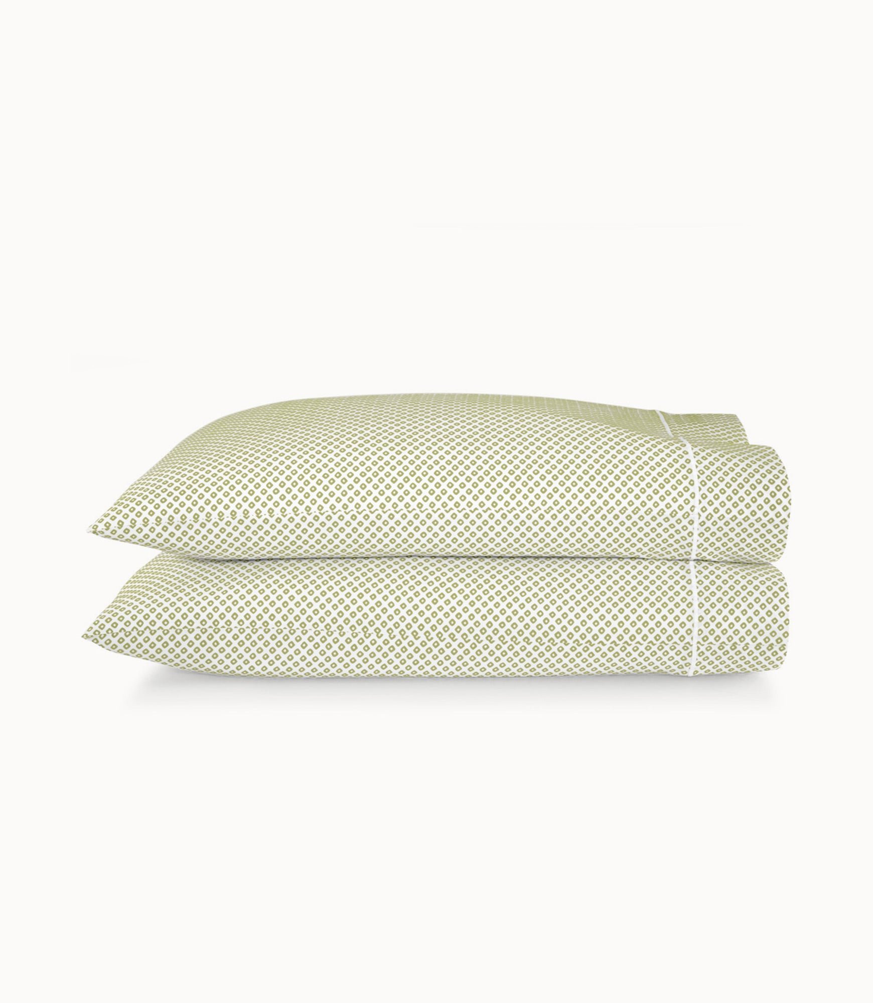 Emma Printed Sateen Pillowcases Green