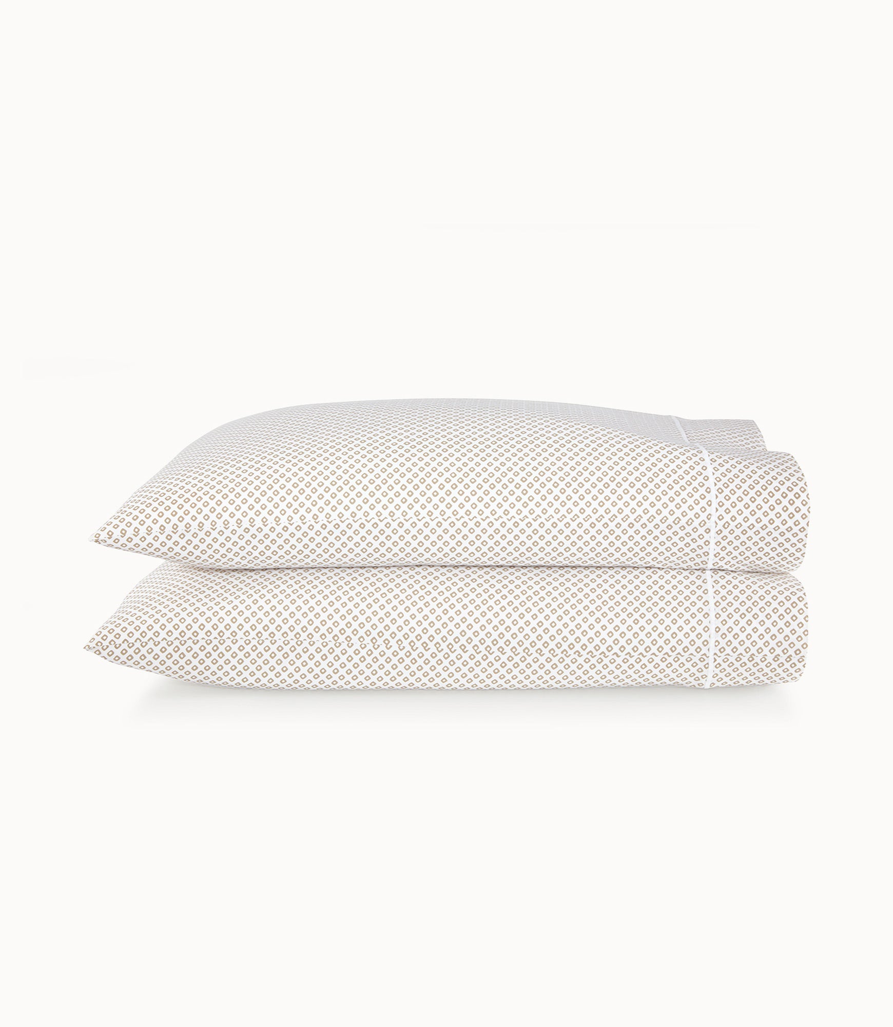 Emma Printed Sateen Pillowcases Linen