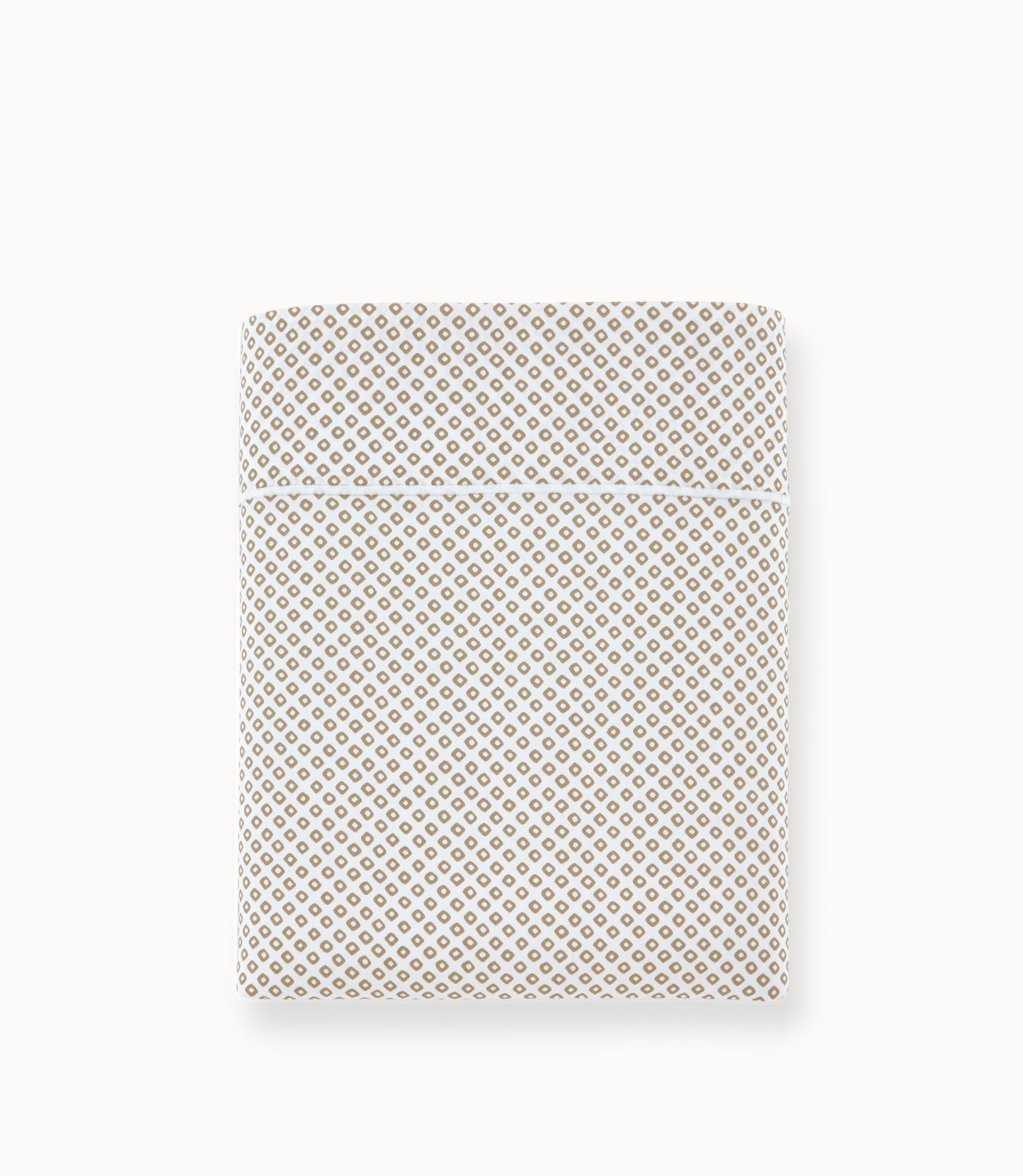 Emma Printed Sateen Flat Sheet Linen