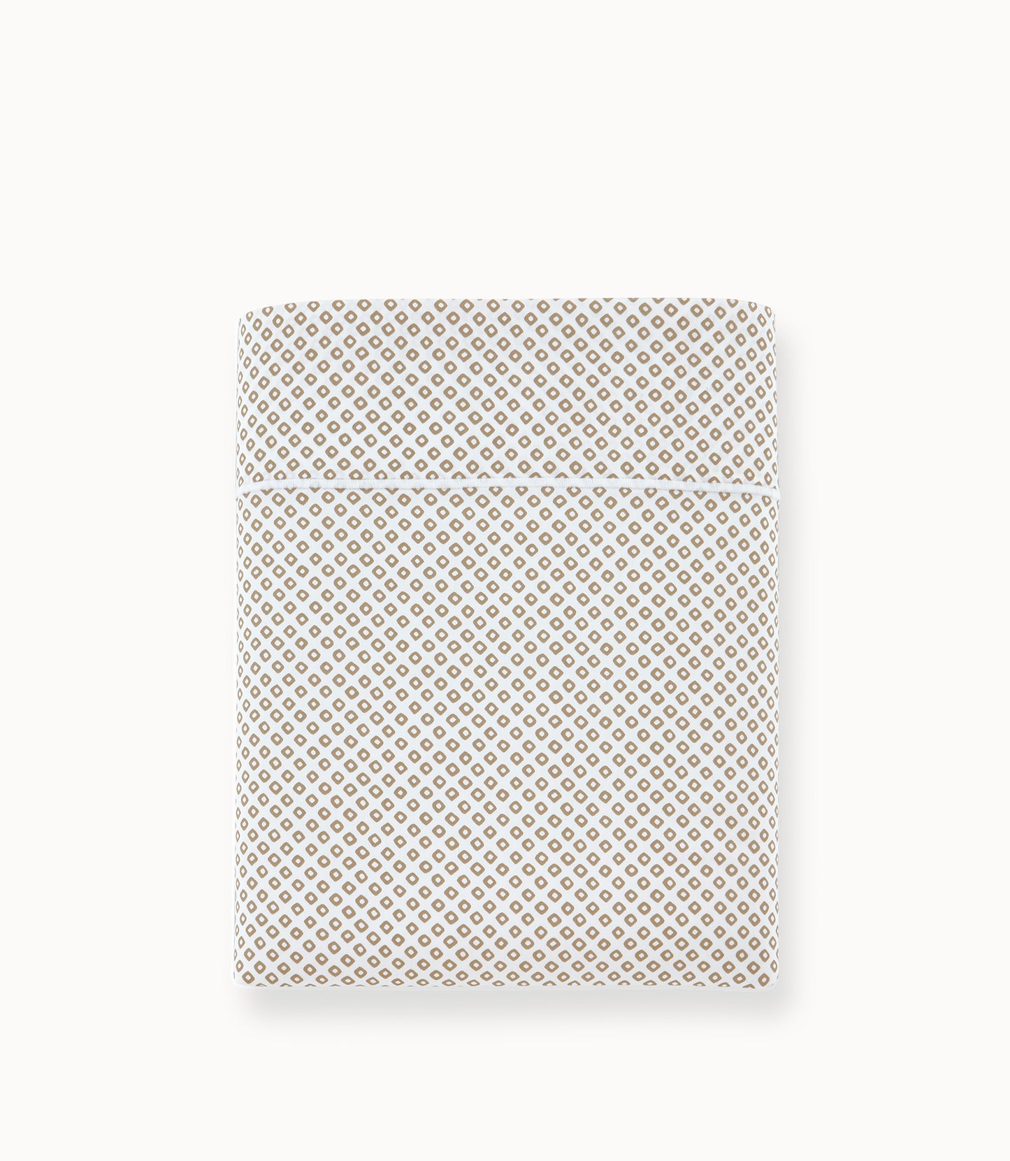 Emma Printed Sateen Flat Sheet Linen