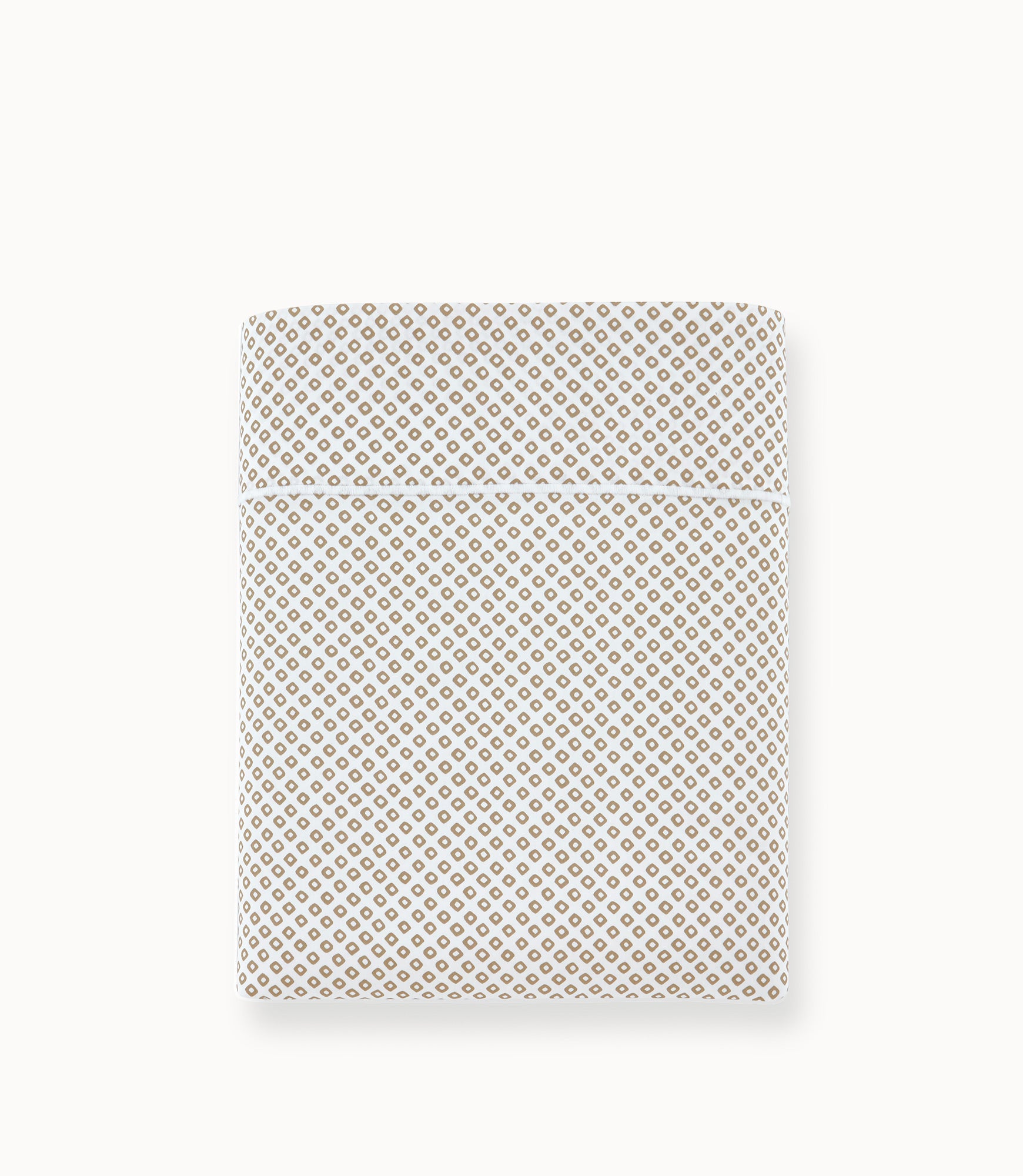 Emma Printed Sateen Flat Sheet Linen