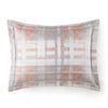 Enzo jacquard sham in coral